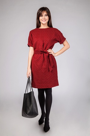 Платье с пуговицами