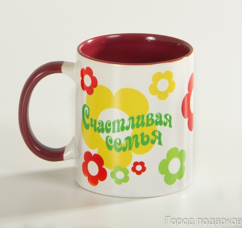 КРУЖКА ПОДАРОЧНАЯ ЛЮБИМАЯ ЖЕНА ЗА ВЕРУ И ВЕРНОСТЬ