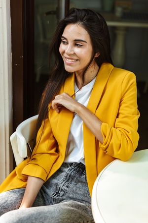 Kısa kollu kadın blazer