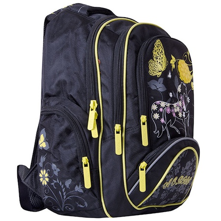 Рюкзак KB1520 Цвет: черно-жёлтый «лошадь»