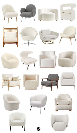 Decorative Modern Chair Types Made with Desired Fabric