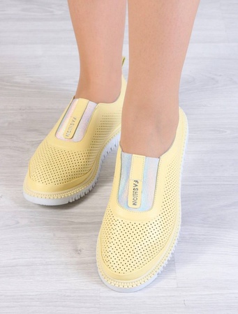 Слипоны кожаные женские летние