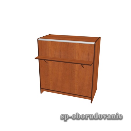 Прилавок с широким стеклом