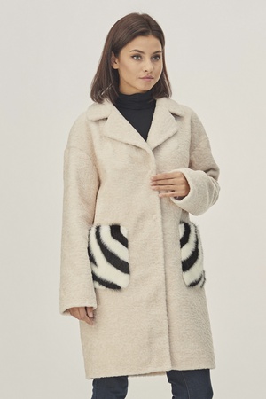 Пальто женское Silverfox модель 807 Жемчуг