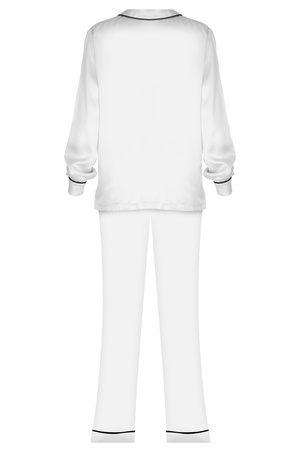 İPEK BAYAN BİYELİ PİJAMA TAKIM - EKRU