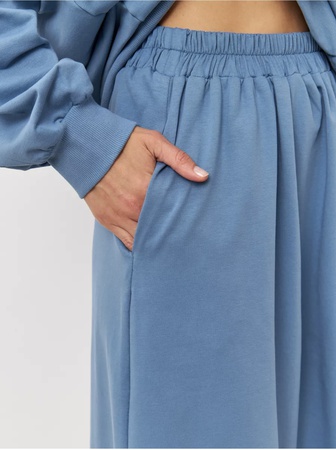 Повседневный костюм двойка юбка и худи