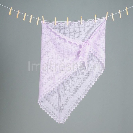 Оренбургский пуховый платок треугольный П3-130184