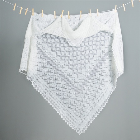 Оренбургский пуховый платок П3-130