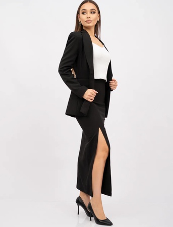 Костюм юбочный с разрезом