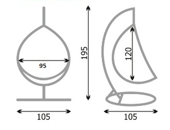Koza asılı sandalye, bahçe mobilyaları