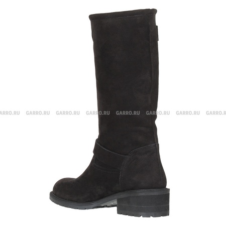 Сапоги 909 чёрные,натуральный нубук