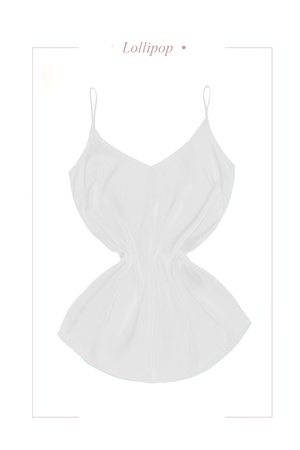 Топ  шелковый на бретельках