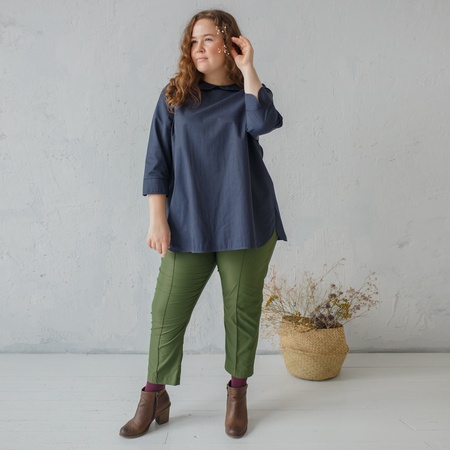 Брюки с завышенной талией