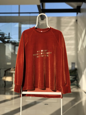 Свитшот из корейского велюра (премиум-качество) с золотыми буквами (не отклеиваются) oversized в 4х цветах