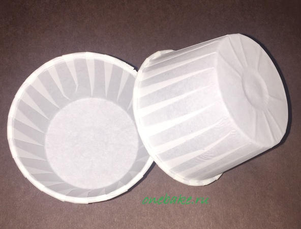 Форма бумажная Маффин 50х40мм белый фасовка 100/2000 в коробке