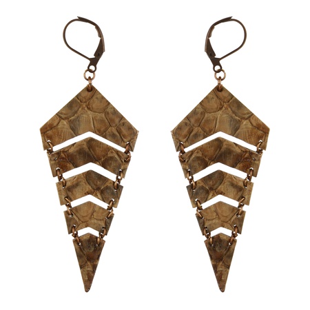 W-114SN Yılan derisi küpe