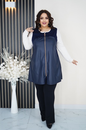 ЖИЛЕТ ИЗ ЭКОКОЖИ - АЖ004