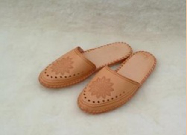 Bayan deri kapalı terlik