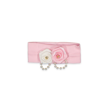 ДЕТСКОЕ ПЛАТЬЕ С ЛЕСНЫМ ОРЕХОМ (С РОЗОВЫМИ БУСАМИ) 62-68