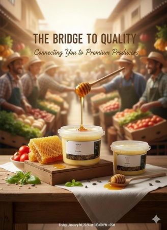 Natural Kazakh Honey - Zhantak, Multiflower & Buckwheat - Flexible Packaging (500g-1000g