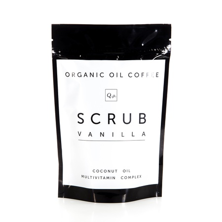 Натуральный Масляный кофейный скраб с эфирным маслом Ванили 250 гр.