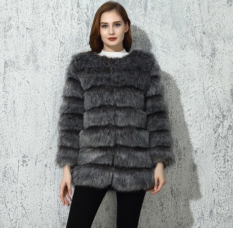 Шуба под песца (экошуба)