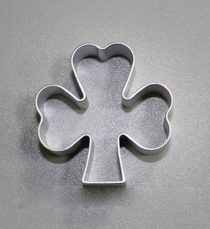 Выемка "Клевер" 5х5 h=1,5 см. металлическая