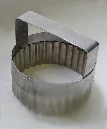 Nibbling RING corrugated with handle from 120 mm stainless steel
