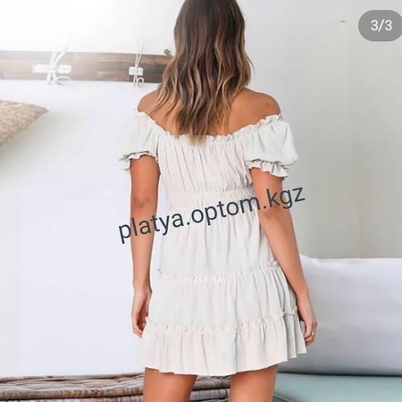снова белое платье для прогулок на солнышке В реале белоснежный цвет Полностью на резинках, поэтому хорошо садится по фигуре.