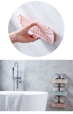 Держатель для тапочек настенный складной