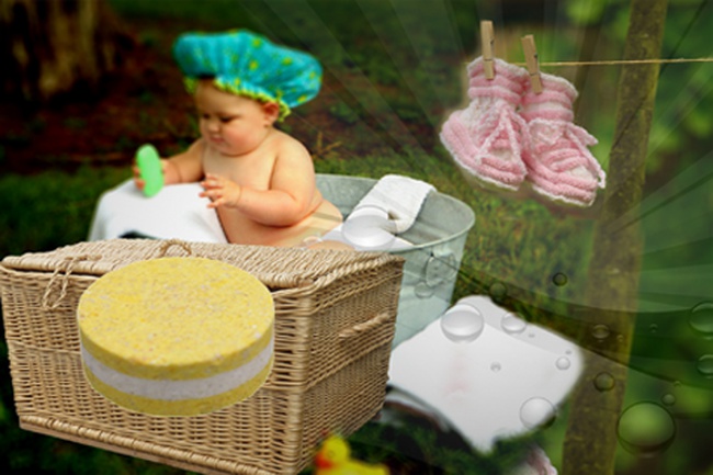 Bebek kıyafetlerini yıkamak için tabletler