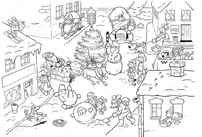 Children's coloring - posters. Dimensions А2 × 3 594 × 1261 mm, А0 841 × 1189 mm.