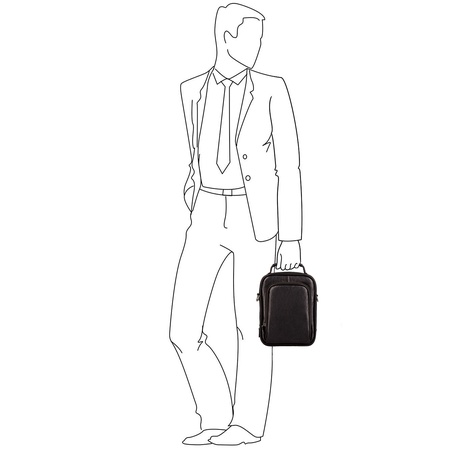 Frenzo 0106 Siyah tablet çantası