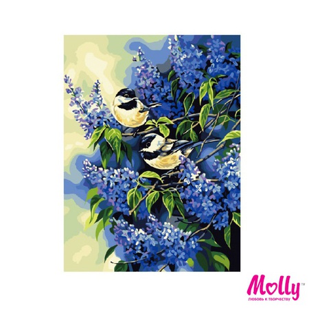 Numaraya göre boya Mavi leylak