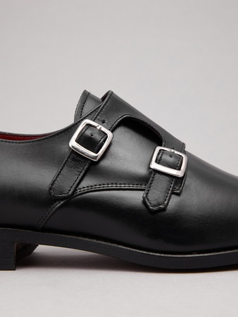 Стильные кожаные МОНКИ туфли / полуботинки ручной работы MADE IN EUROPE