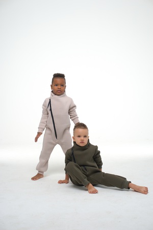 ромпер с начесом, комбинезон