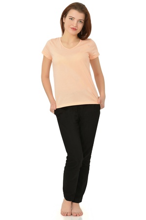 Футболка женская однотонная