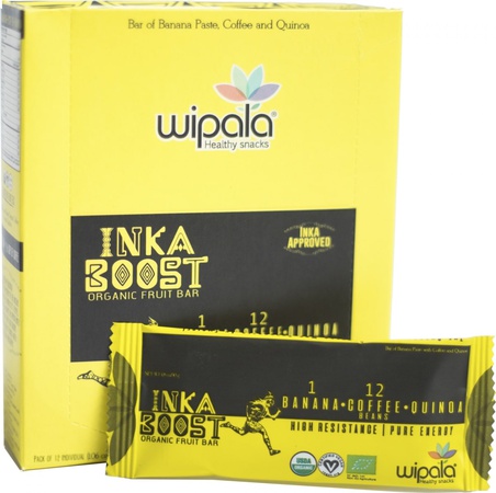 Фруктовый батончик Wipala "Инка буст", 12 шт