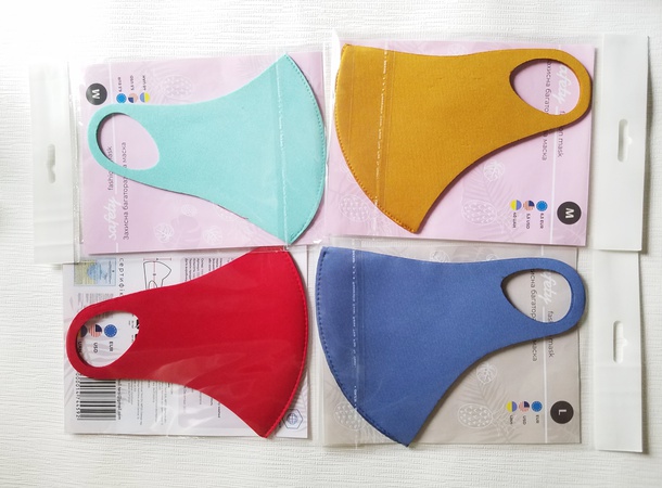 Маски Питта многоразовые из неопрена в индивидуальной упаковке