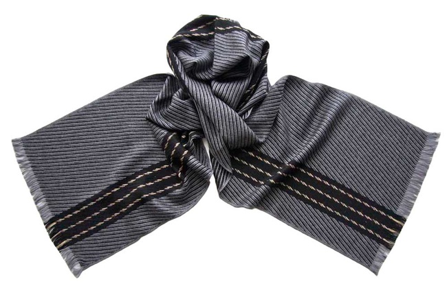 Italian silk and wool scarves for men