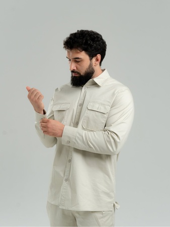 Рубашка-2448 Coffee