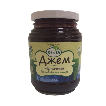 Джемы "Di&Di"  без добавления сахара, горячего розлива 300г