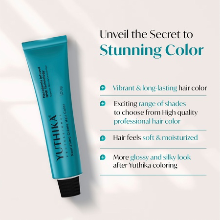 Yuthika Professional Creme Hair Color 100gm Tube Available in 30+ Colors