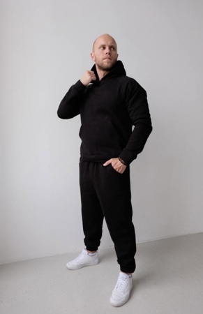 Спортивная двойка . Худи кенгуру с брюками . Оверсайз , ткань 3х ниточный футер Турция