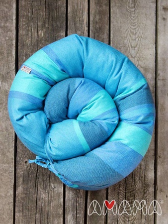 Подушка Путешественница, бирюзовая гамма