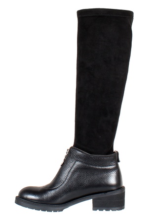 Kadın botları, hakiki deri, streç<G931>