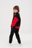 Pants black with red pockets on fleece Yumster YC.02.23.001