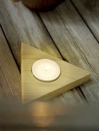 Подсвечник Треугольник, размер 100мм, в комплекте 3шт