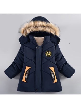 秋冬儿童外套1～4岁抓绒内衬防水面料保暖棉服