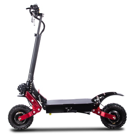 Çift Motorlu Elektrikli Scooter 6000w 60v Yetişkin İçin 11 "Off Road Yağ Lastikleri Hızlı Hız